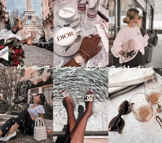 luxury brands collage