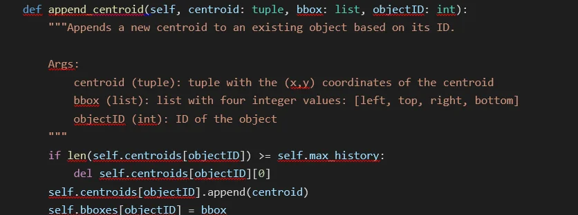 bounding box update