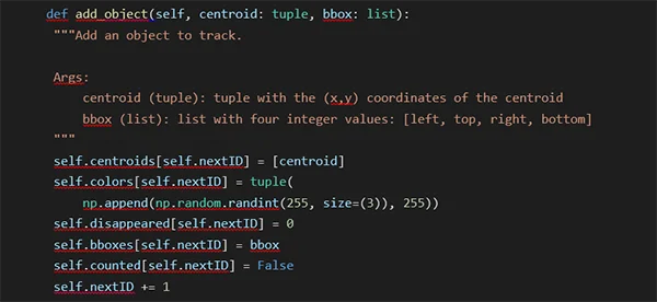 centroid and bounding box example