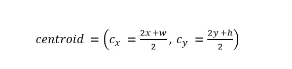 centroids coordinates equation