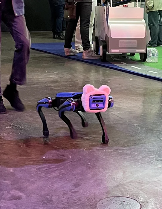 picture of a dog alike robot at the techsauce summit at bangkok