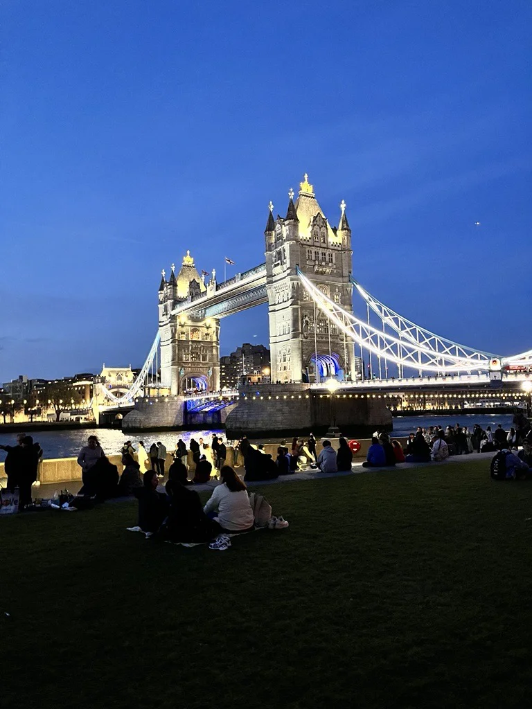 photo of tower bridge at sunset